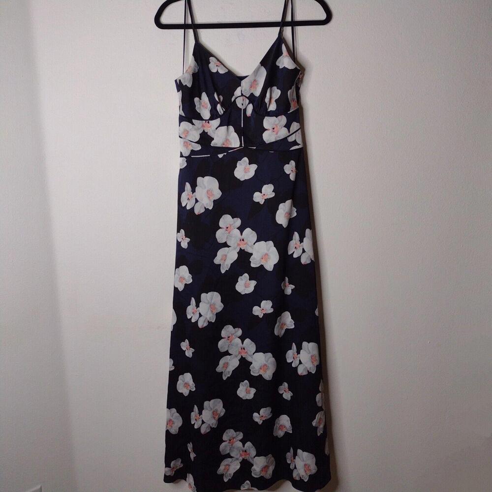 NWT Banana Republic Women's Navy Blue Floral Dress Size 0